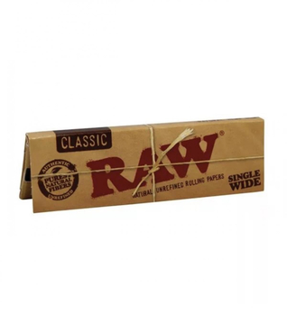 Бумажки Raw classic  Single Wide 1/2 - Бренд RAW - Магазин бонгов бонгшоп.рф